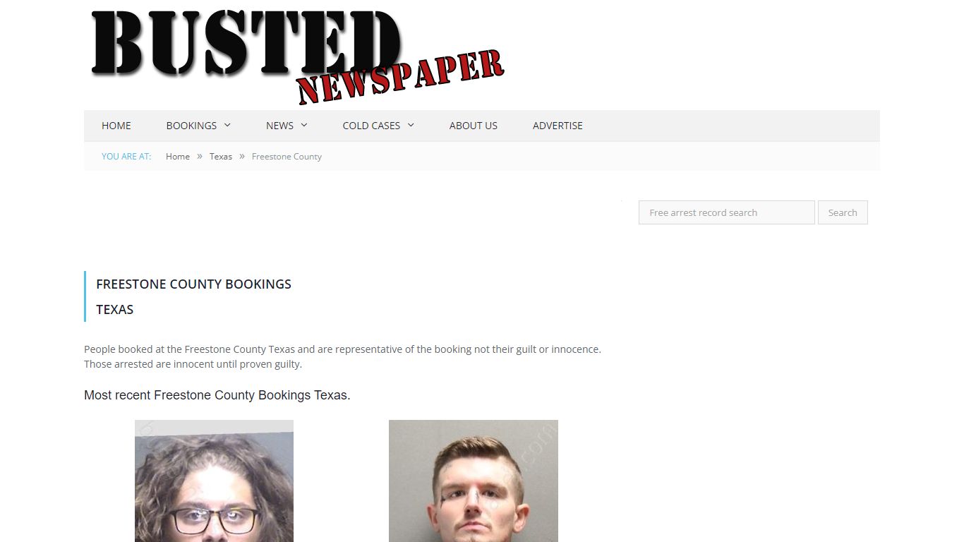 Freestone County, TX Mugshots - BUSTEDNEWSPAPER.COM